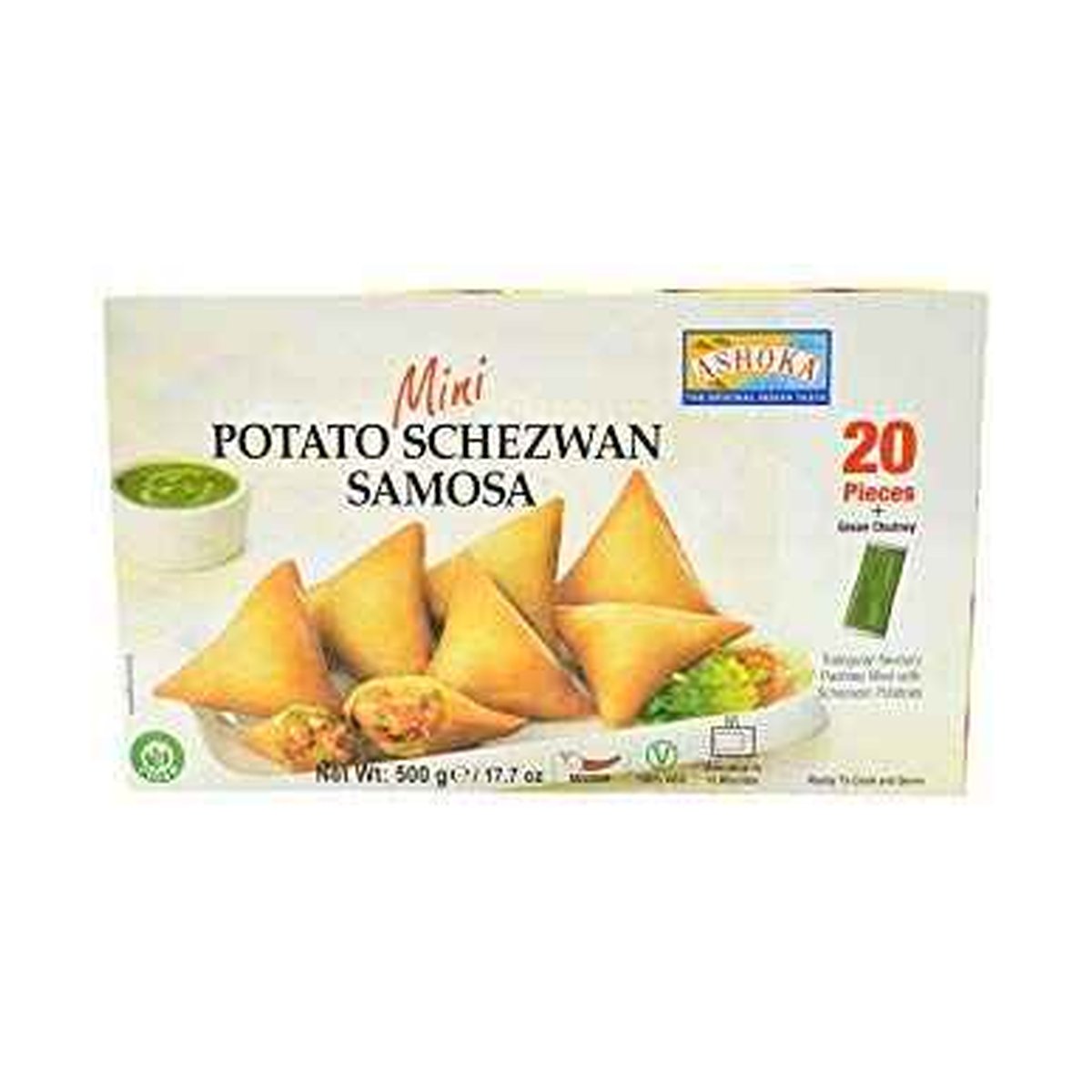 ASHOKA POTATO SCHEZWAN SAMOSA 20pc - Image 1
