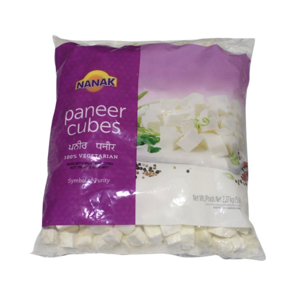 NANAK RAW PANEER CUBES BULK 5LB