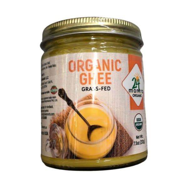 ORGANIC GRASS FED GHEE 7.5OZ 24MNT