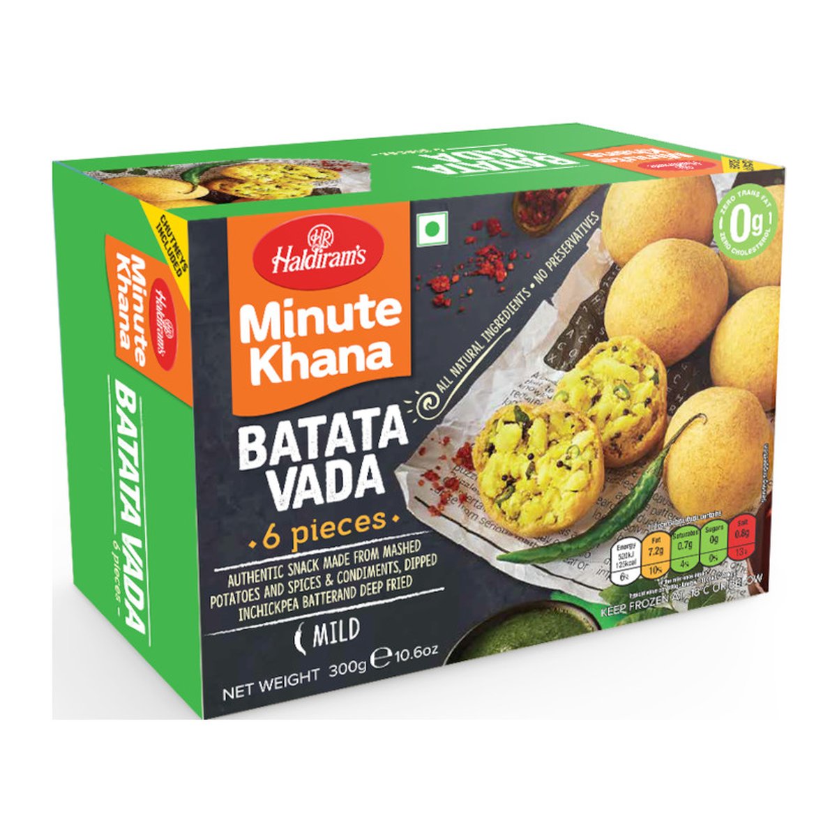 HALDIRAM BATATA VADA 6PC 10.5OZ - Image 1