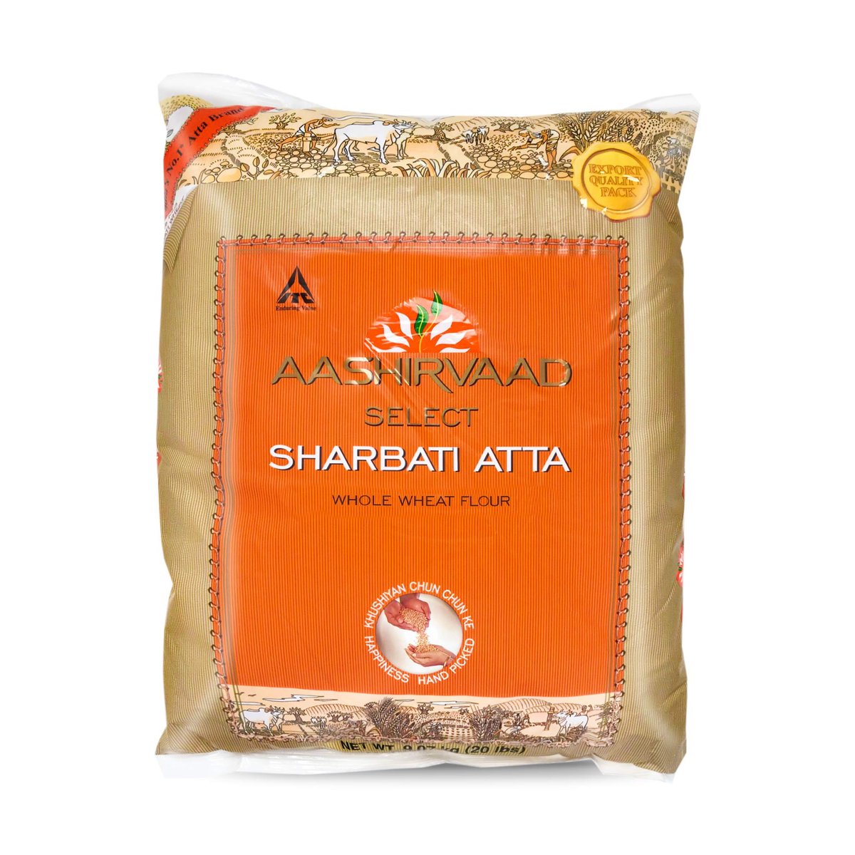ASHIRVAD SELECT SHARBATI ATTA 20LB - Image 1