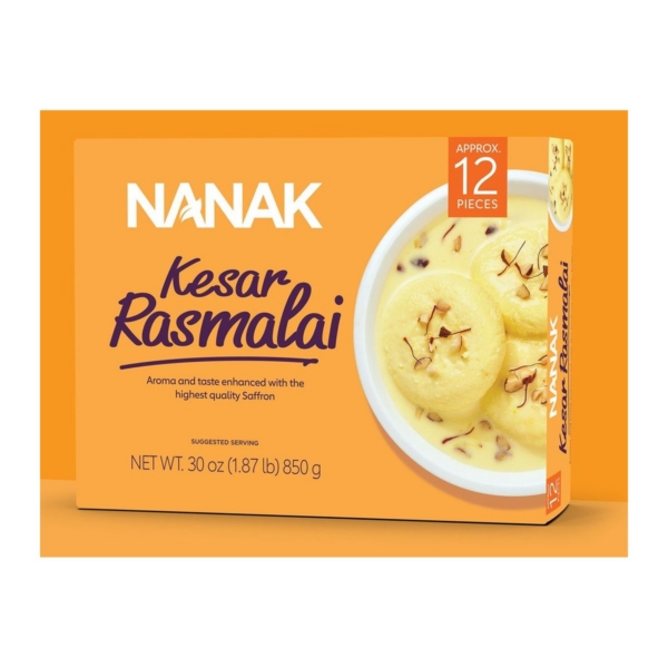 NANAK KESAR RASMALAI 12PC 1.87LB
