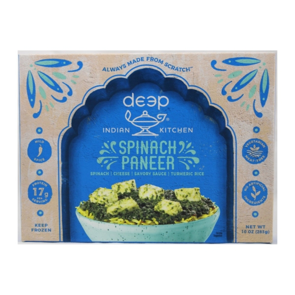 DEEP SPINACH PANEER W/RICE 10 OZ