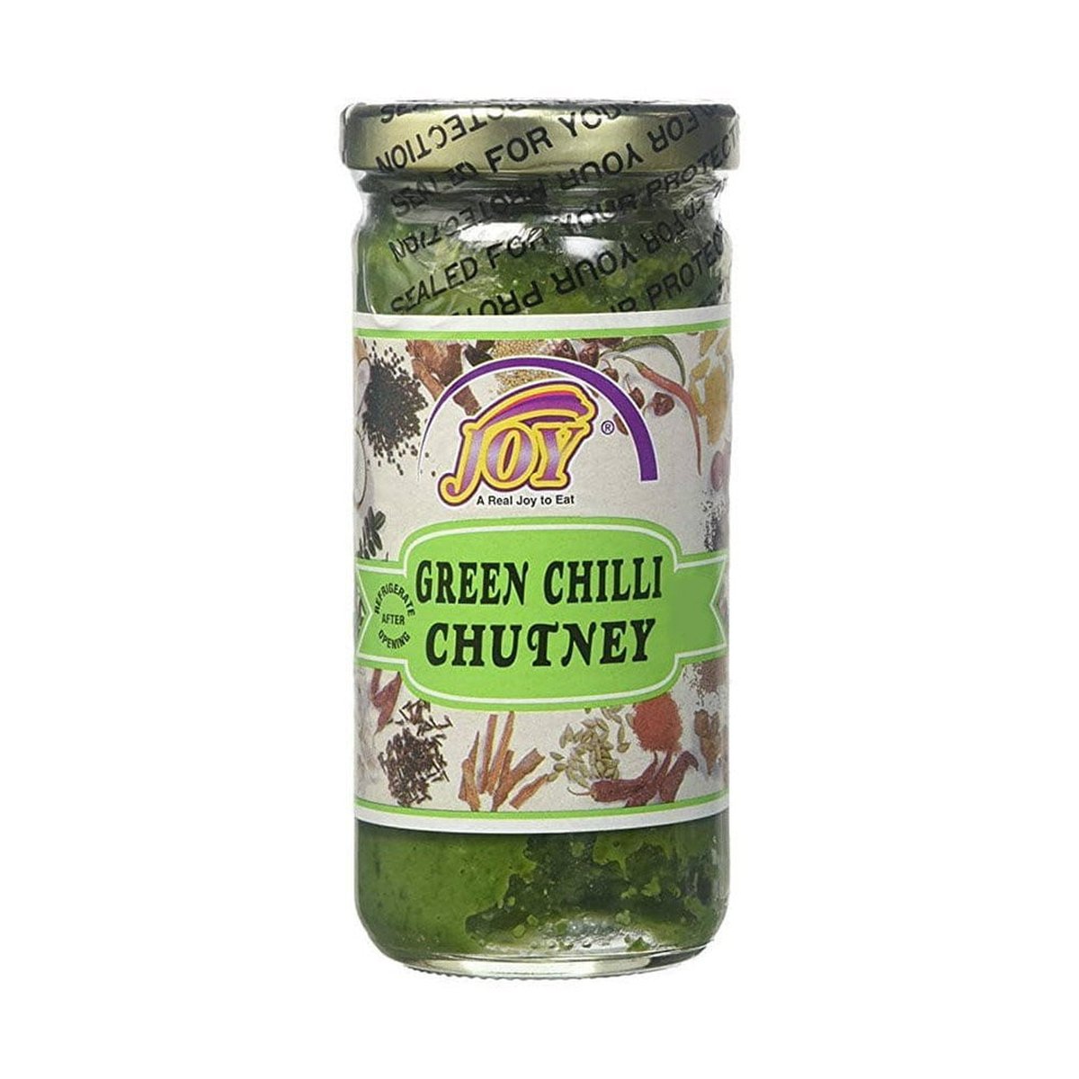JOY GREEN CHILLI CHUTNEY 8OZ - Image 1