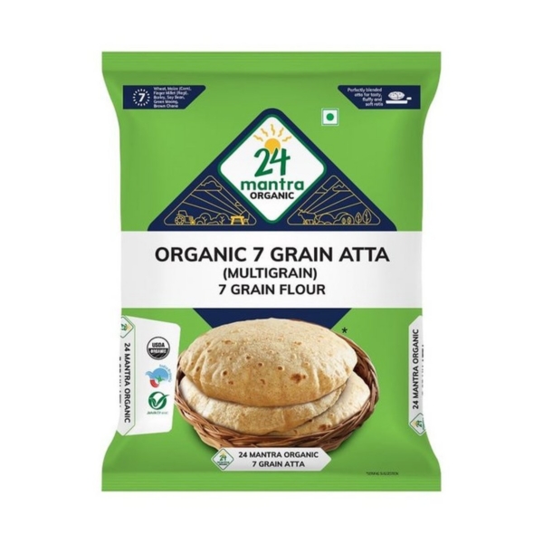 24MANTR ORG 7 GRAIN ATTA 10LB