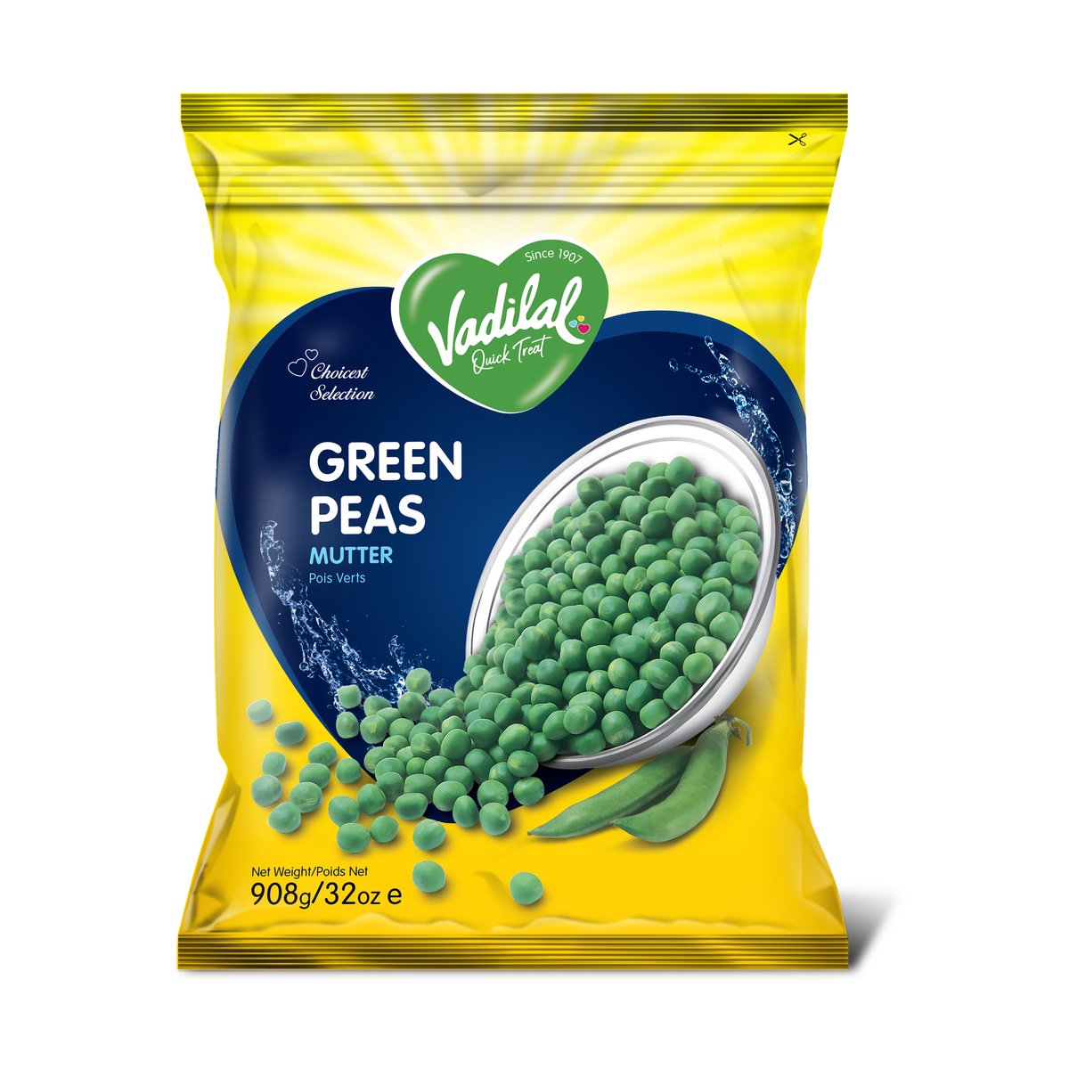 VADILAL GREEN PEAS 908gm - Image 1
