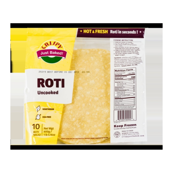 CRISPY ROTI UNCOOKED 600 GM