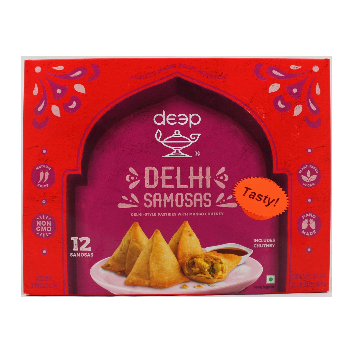 DEEP DELHI SAMOSAS 12PC 24 OZ - Image 1