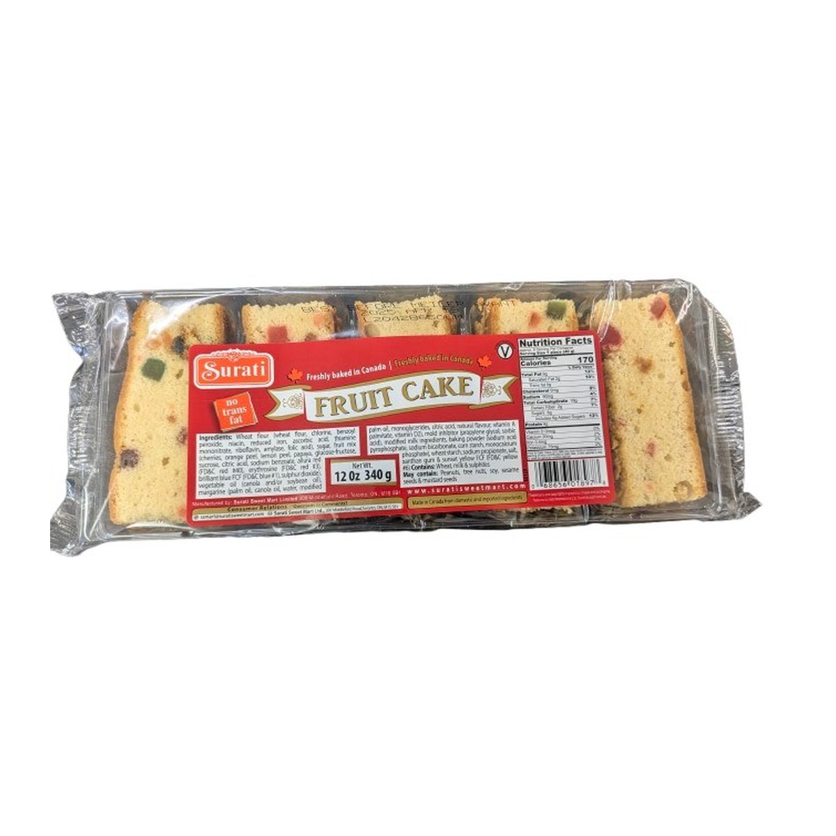 SURATI FRUIT CAKE 340GM - Image 1