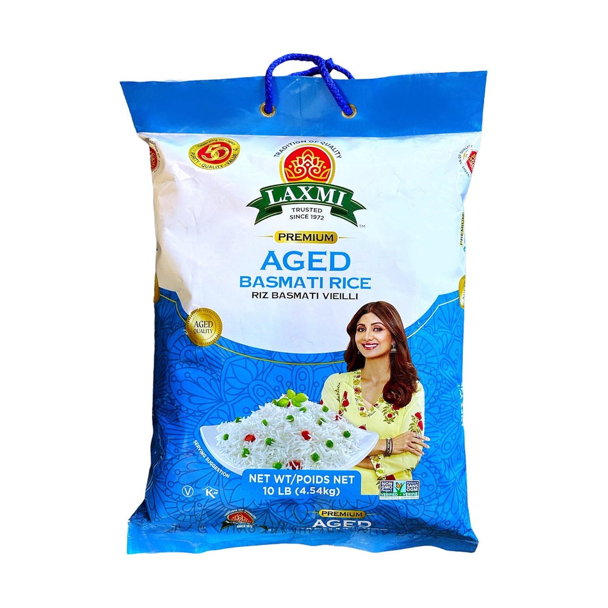 AGED BASMATI RICE 10LB LXM - Image 1