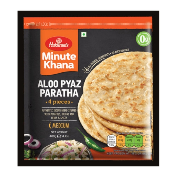 HALDIRAMS ALOO PYAZ PARATHA 14OZ