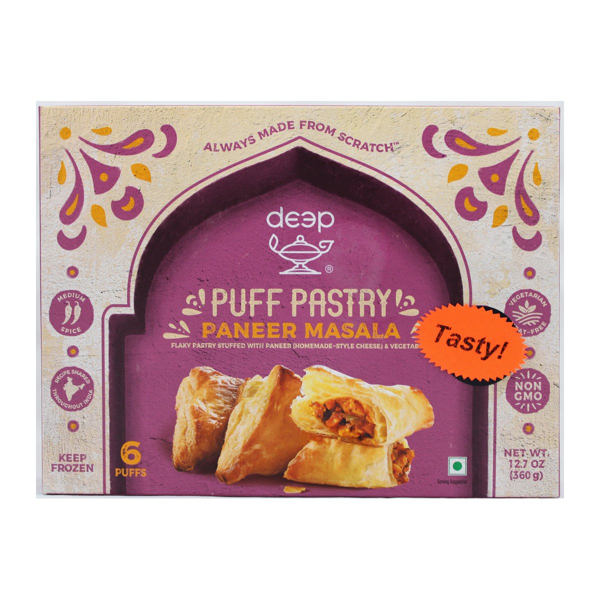 DEEP PUFF PASTRY PANEER MASALA 12OZ - Image 1
