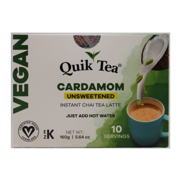 QUIK TEA VEGAN CARDAM UNSWEETENED 160G