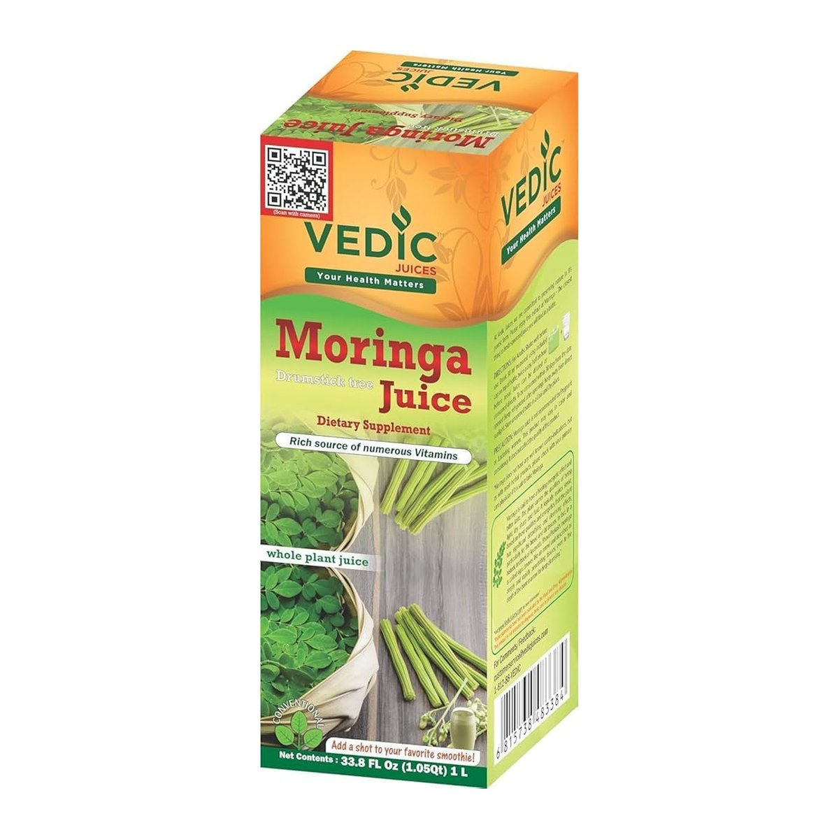 VEDIC MORINGA JUICE 1 LTR REG - Image 1