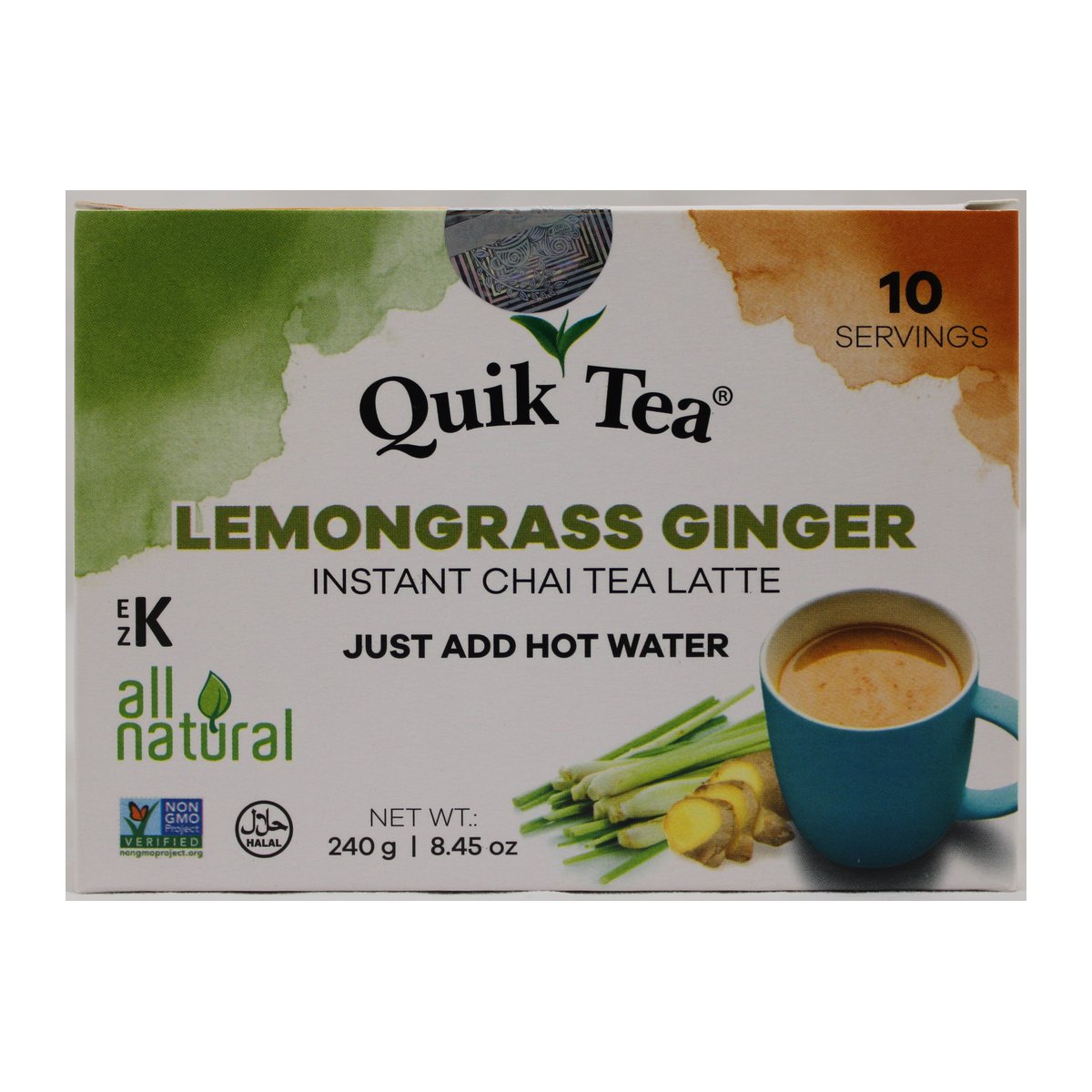 GQUICK TEA  LEMONGRASS GINGER 8.5Z - Image 1