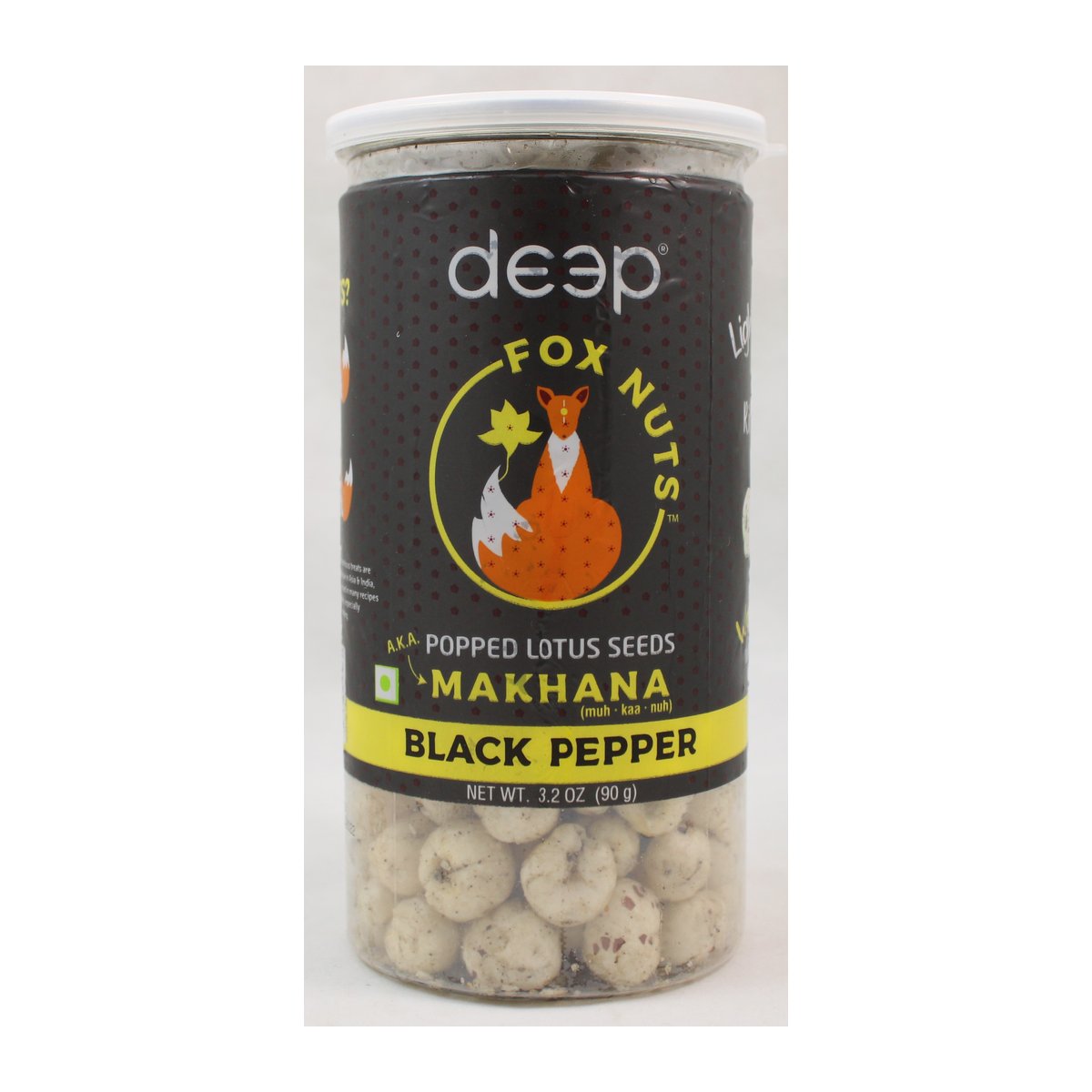 DEEP BLACK PEPPER MAKHANA 3.2OZ - Image 1