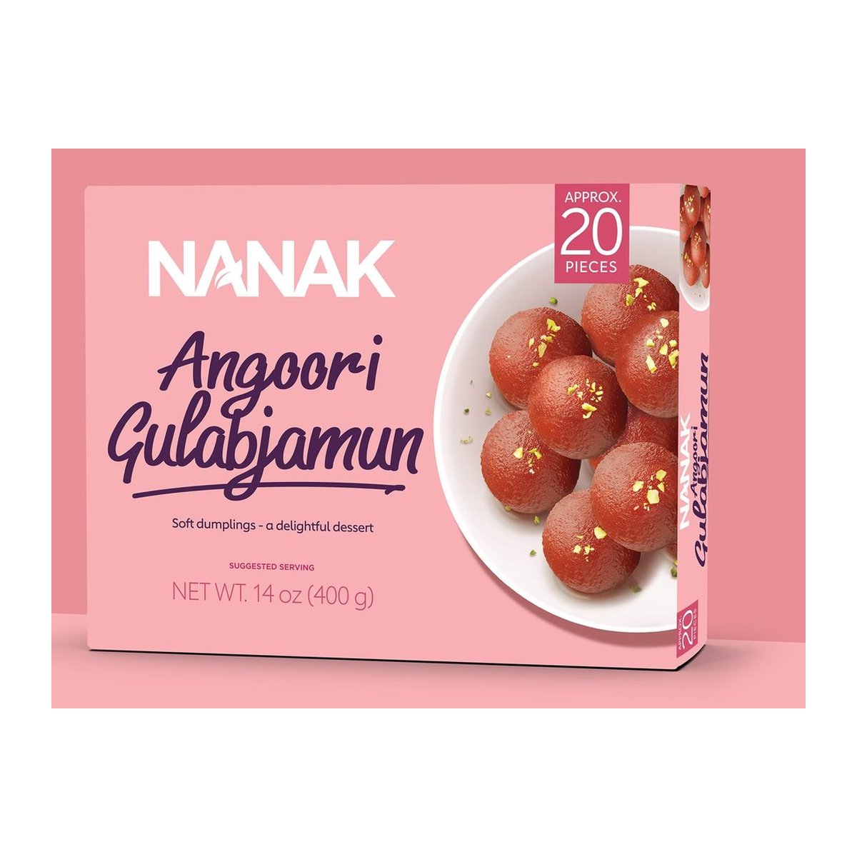 NANAK ANGOORI GULAB JAMUN 20PC - Image 1