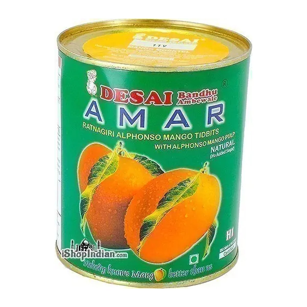 DESAI  AMAR NO SUGAR MAGO PULP 850GM GREEN - Image 1