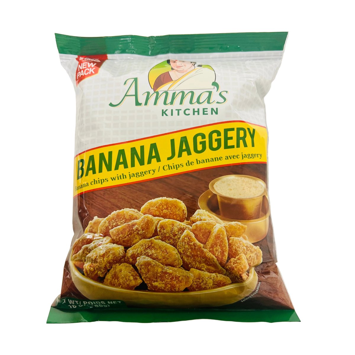 AMMAS KITCHEN JAGGERY BANANA CHIPS 10OZ - Image 1