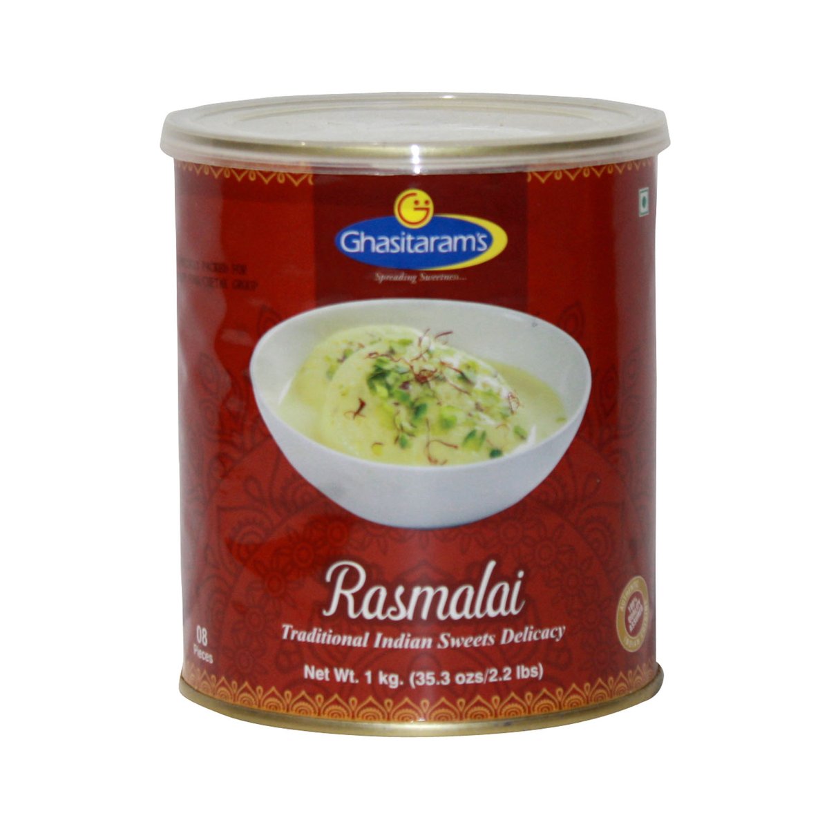 GHASITARAM RASMALAI 2.2LB - Image 1