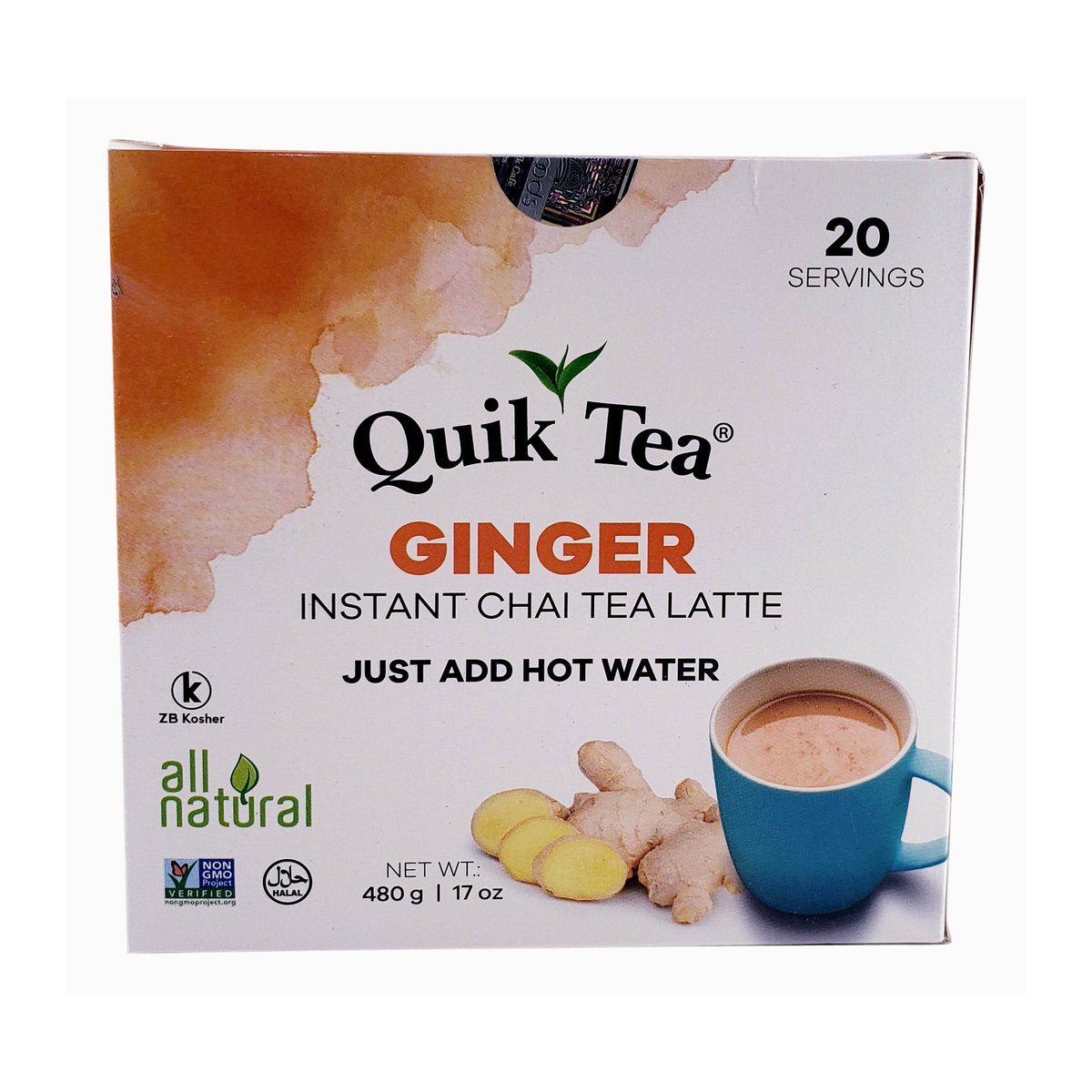 QUICK TEA GINGER CHAI 17 OZ - Image 1