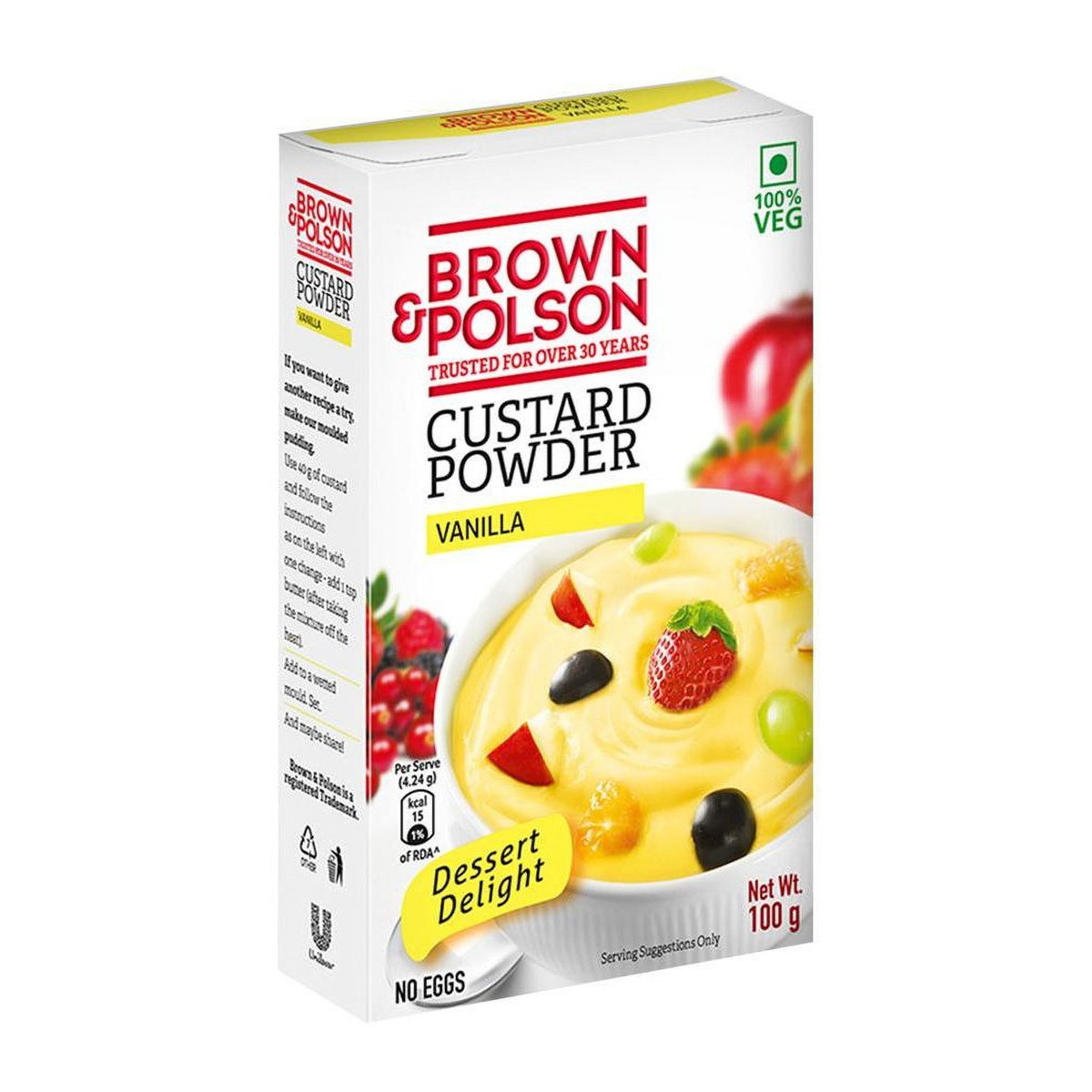 BROWN  POLSON CUST PWD 100GM - Image 1