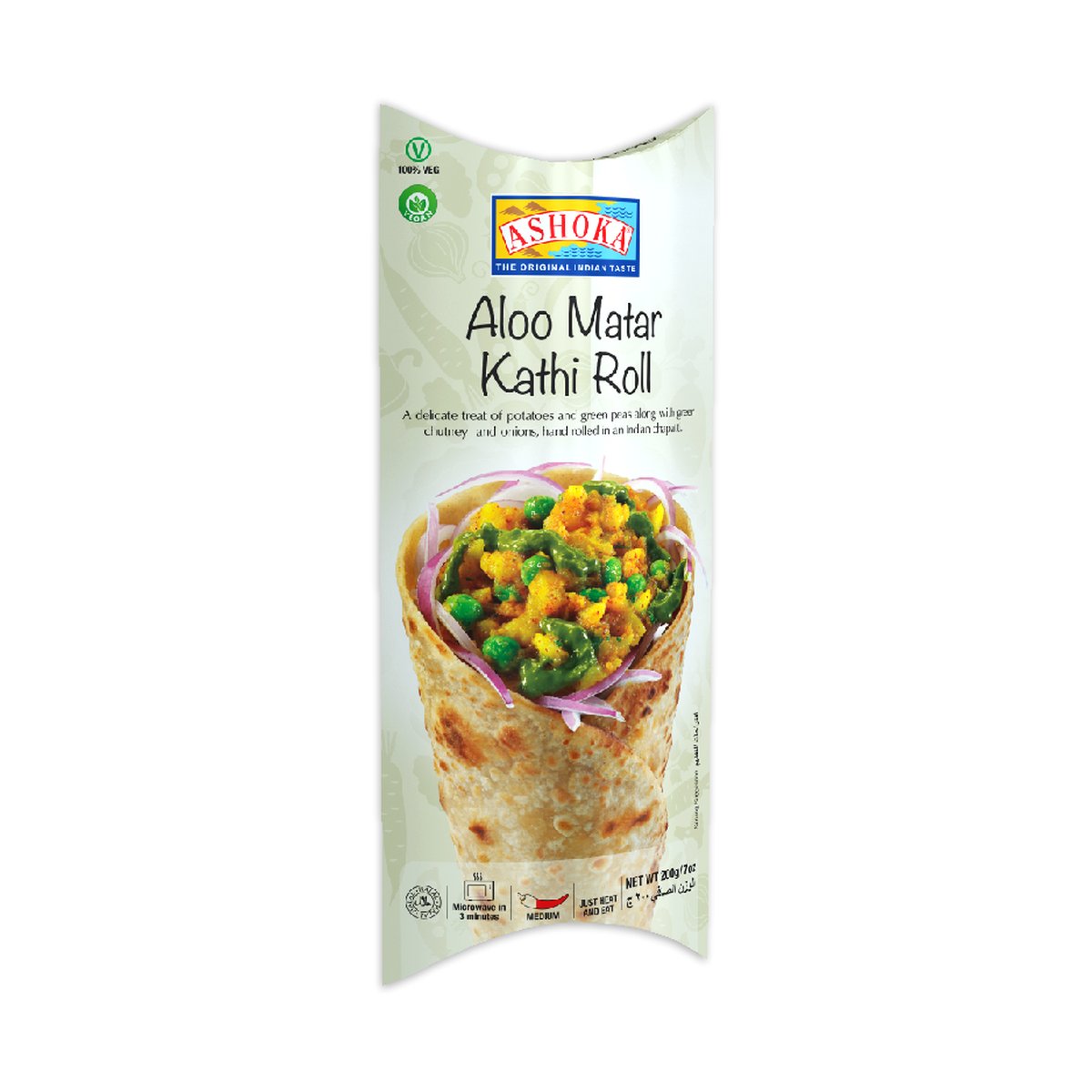 ASHOKA ALOO MUTTER KATHI ROLL 200gm - Image 1