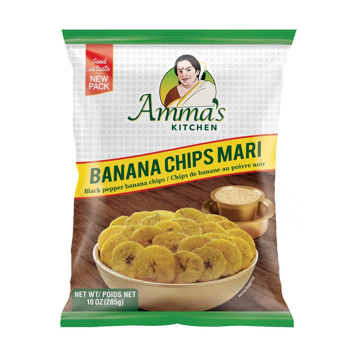 AMMAS BANANA CHIPS PEPPER 10OZ/285gm - Image 1