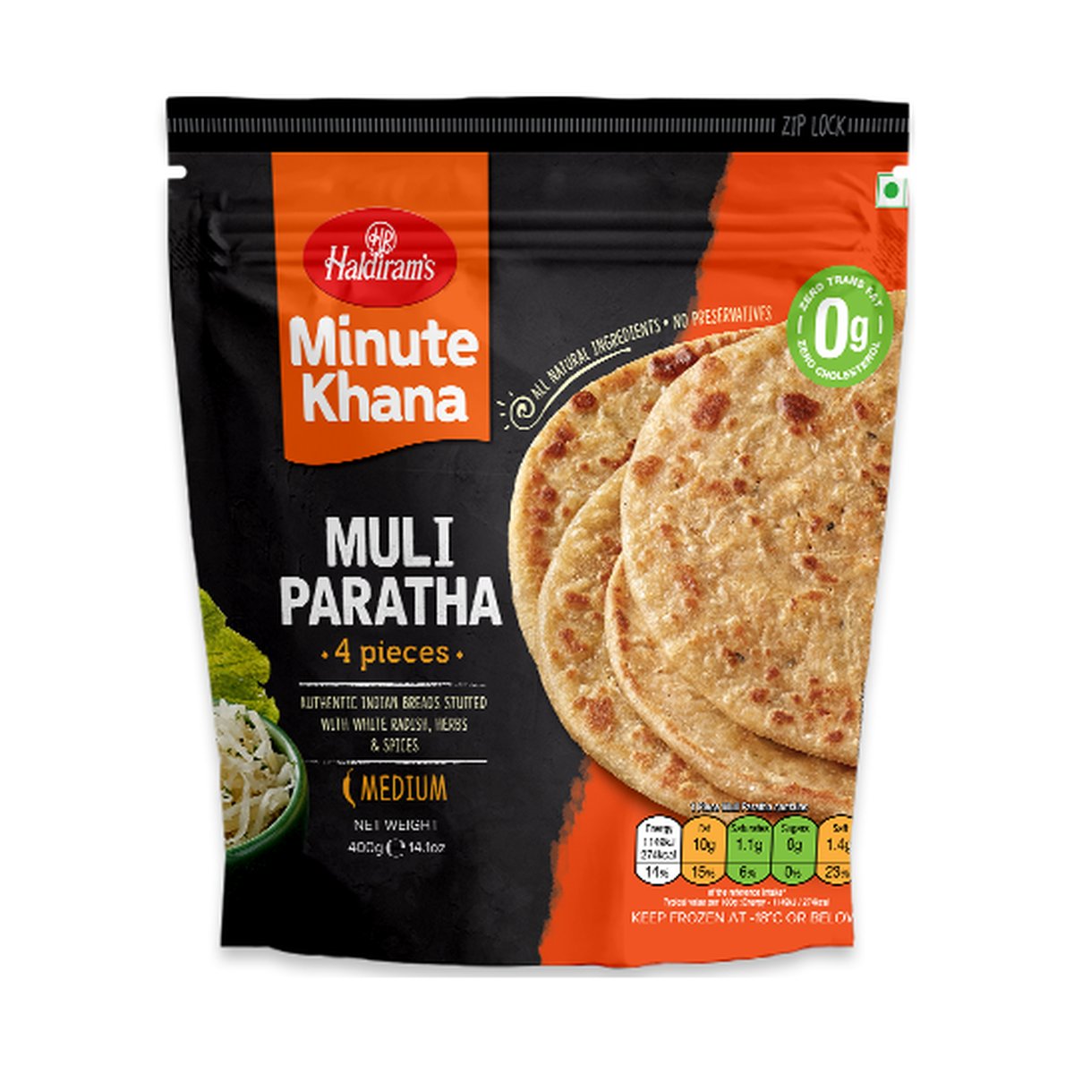 HALDIRAM MULI PARATHA 14OZ - Image 1