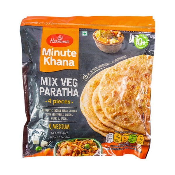HALDIRAM MIX VEG PARATHA 14OZ