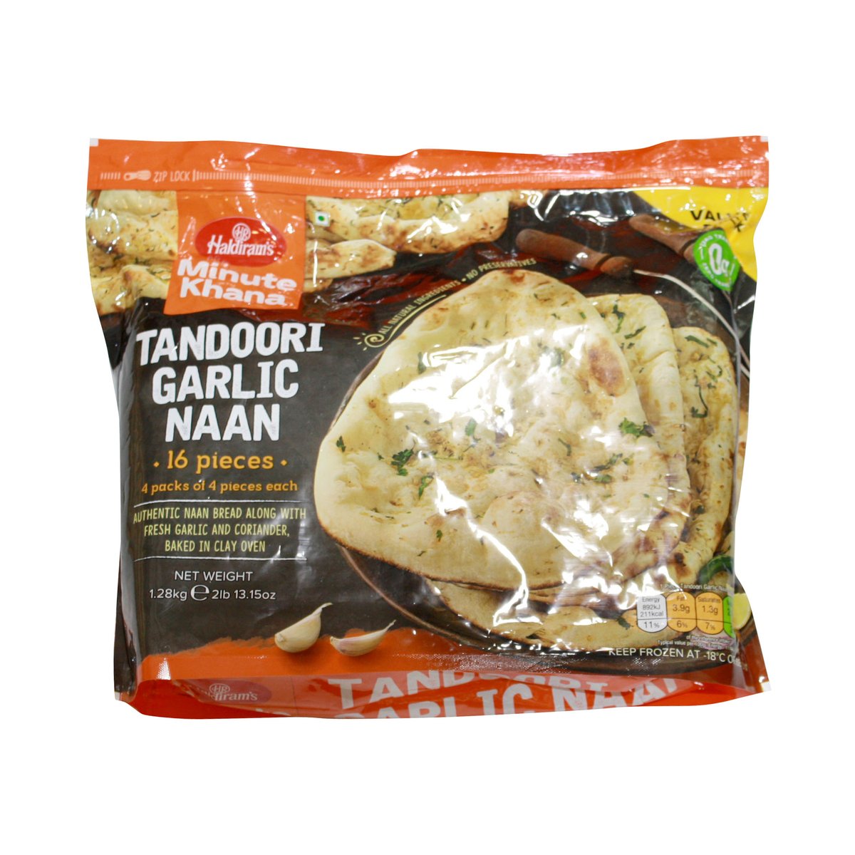 HALDIRAM TANDOORI GARLIC NAAN 14OZ - Image 1