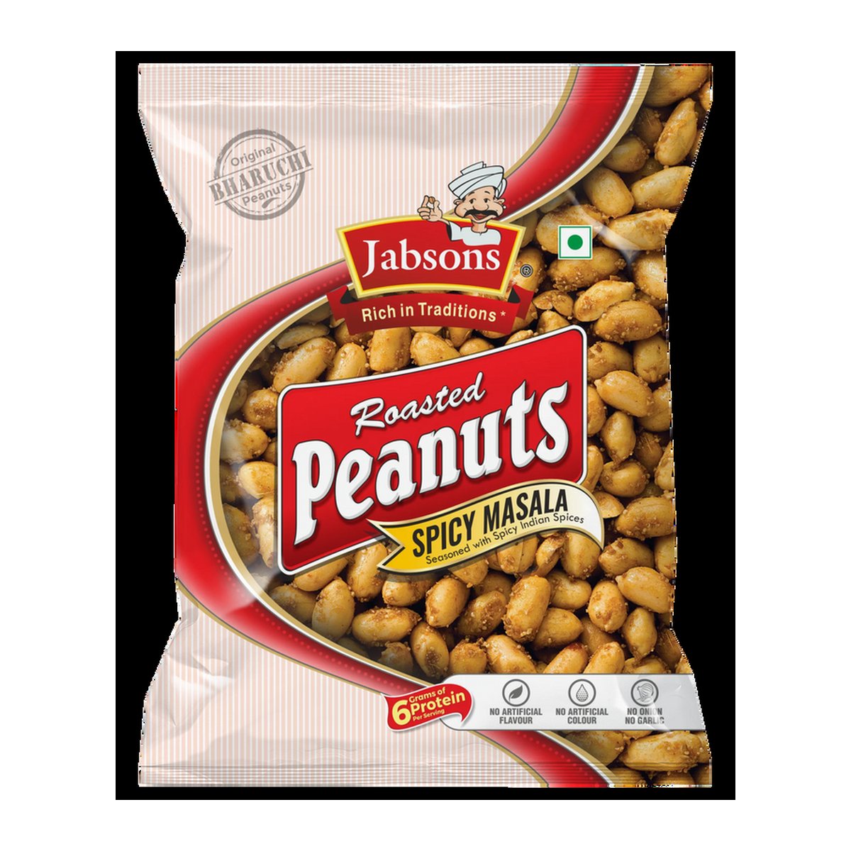 JABSONS SPICY MASALA PEANUTS 4.94OZ - Image 1