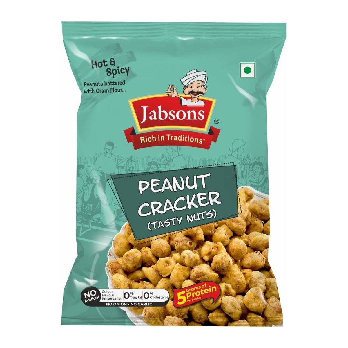 JABSONS PEANUT CRACKER 140GM - Image 1