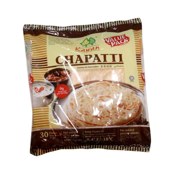 KAWAN  ROTI CHAPATI BULK 24PC 2.6LB