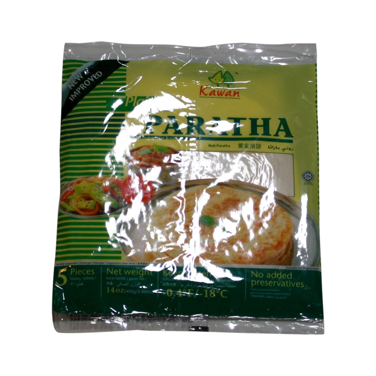 KAWAN PLAIN PARATHA 5PC 14OZ - Image 1