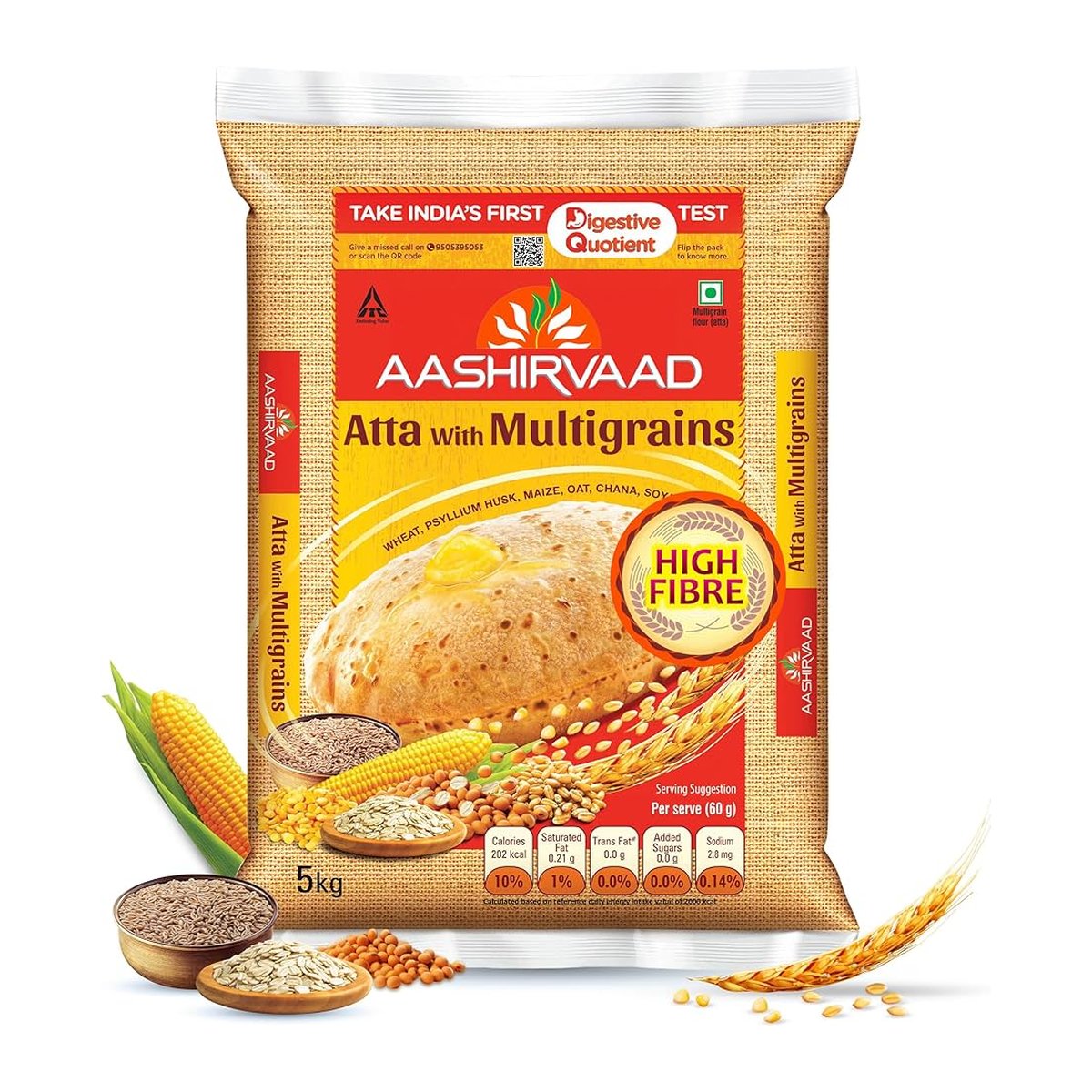 ASHIRVAAD MULTI GRAIN  ATTA 10 - Image 1