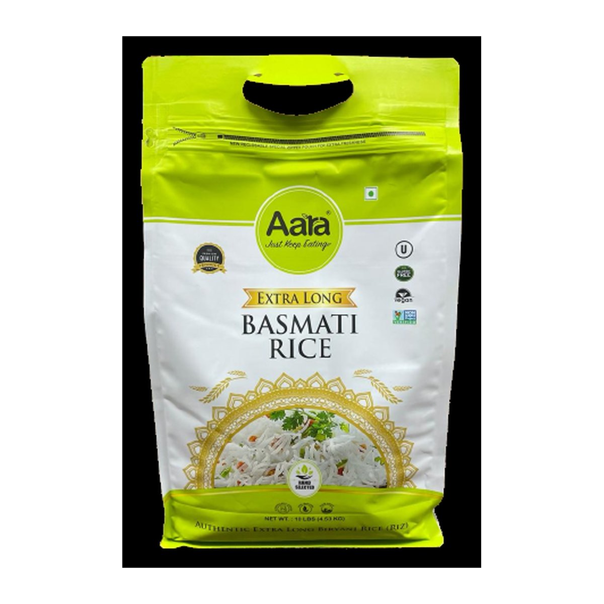 AARA BASMATI EXTRA  RICE 10LB - Image 1