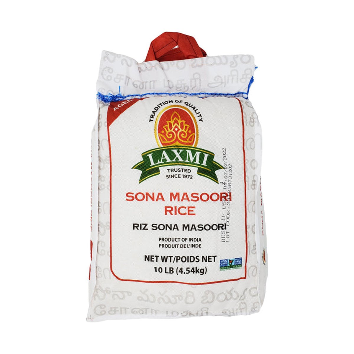 LAXMI SONA MASOORI RICE 10LB - Image 1