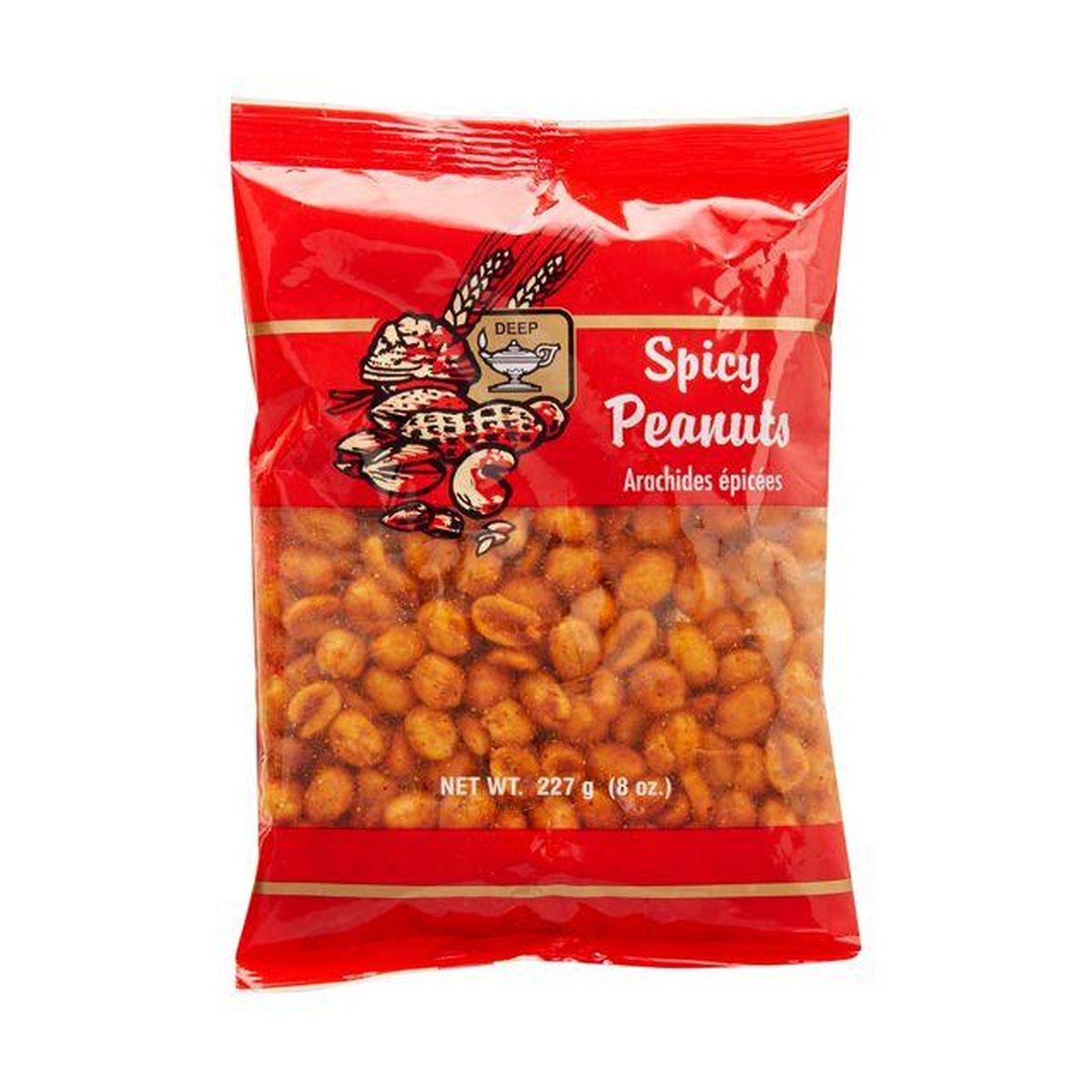 DEEP PEANUTS SPICY 8 OZ - Image 1