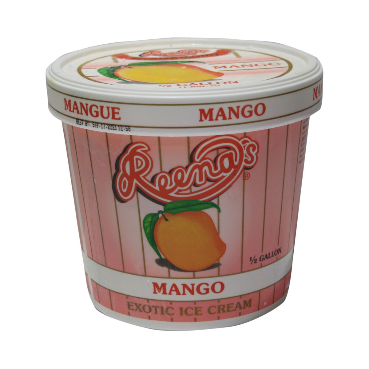 REENA MANGO ICE CREAM 0.5 GAL - Image 1