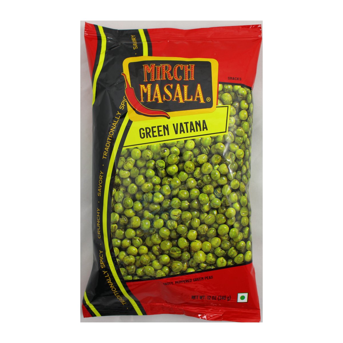 MIRCH MASALA GREEN VATANA 12 OZ - Image 1