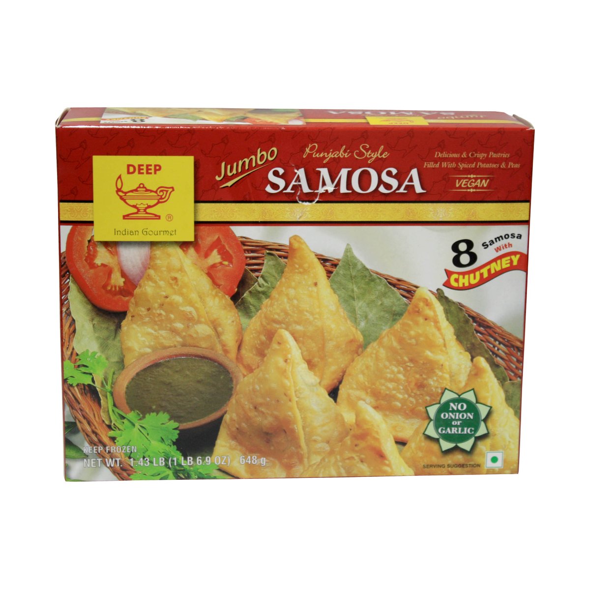 DEEP JUMBO PUNJABI SAMOSA  1.43LB 648 G - Image 1