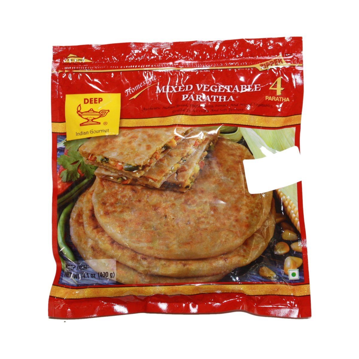 DEEP  MIX VEG PARATHA 14 OZ - Image 1