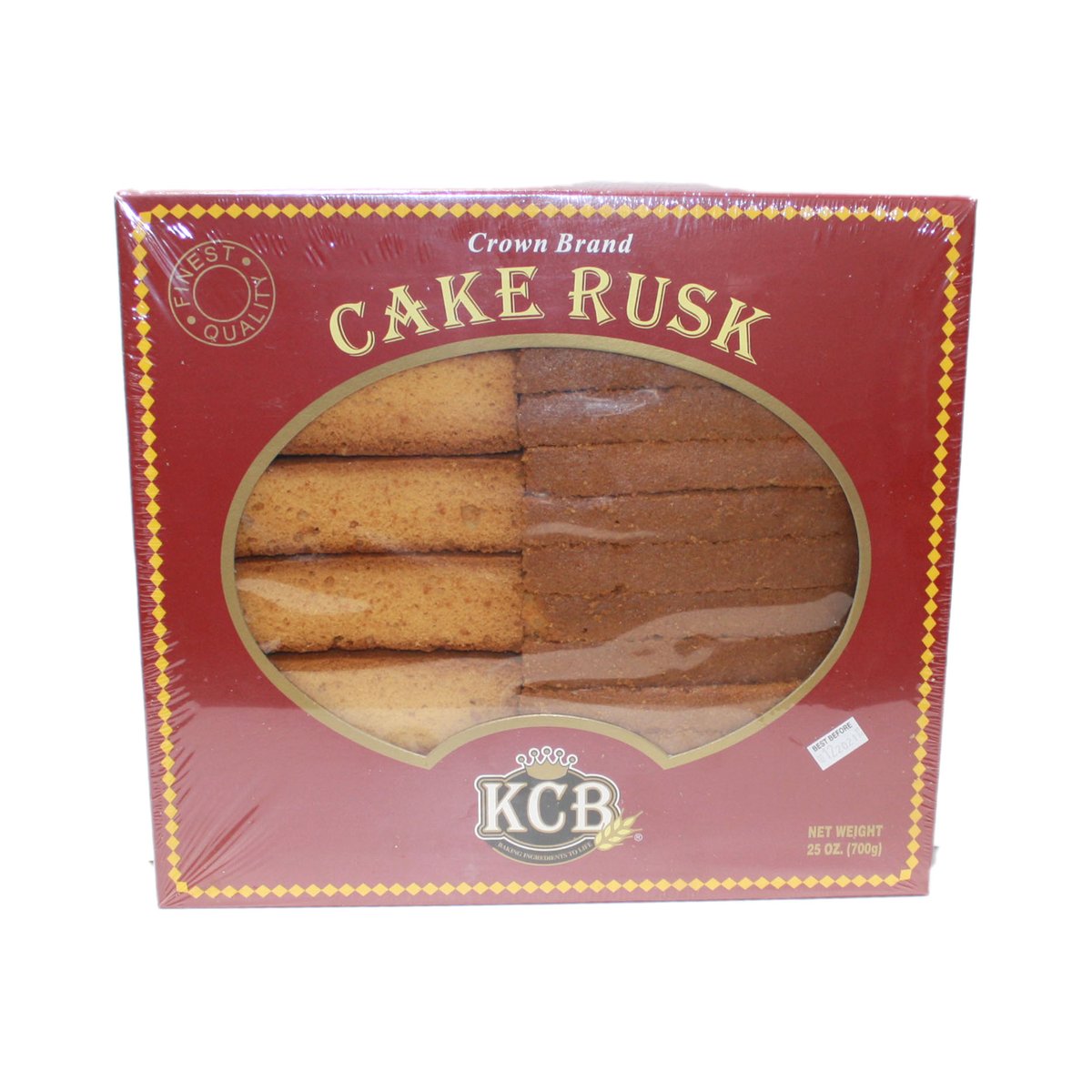 KCB CROWN CAKE RUSK 20OZ RED 567GM - Image 1
