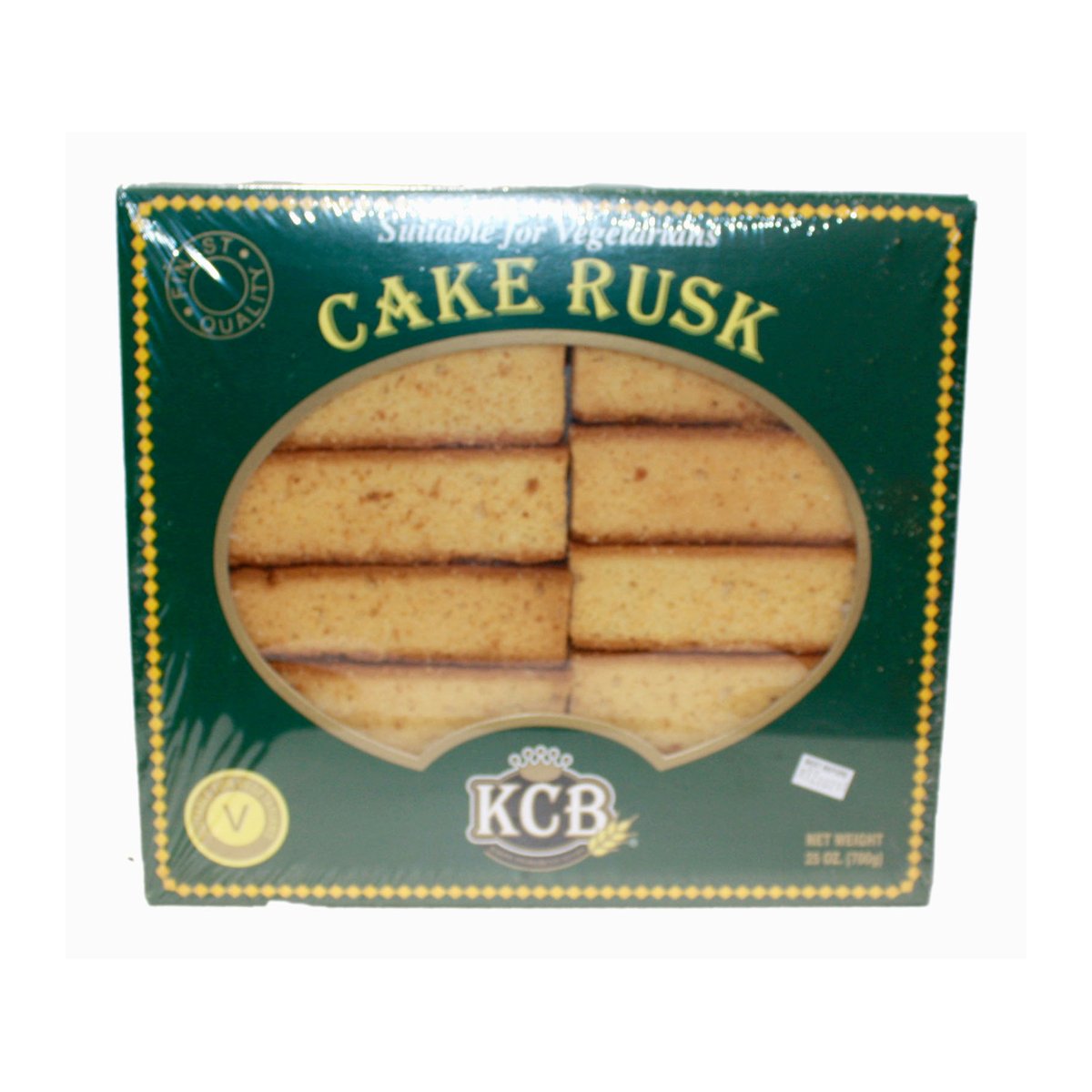 KCB NO EGG VEGETARIAN CAKE RUSK 20 OZ - Image 1