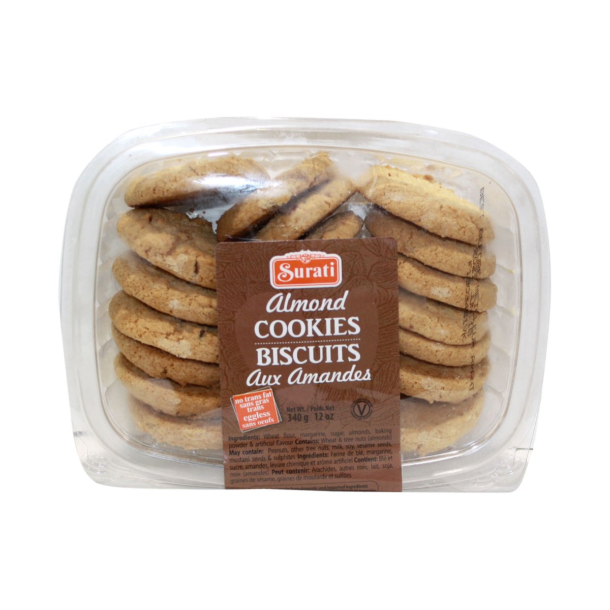 SURATI ALMOND COOKIES 12 OZ - Image 1