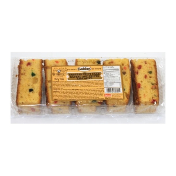 GOLDEN  EGGLESS FRUIT CAKE 12O