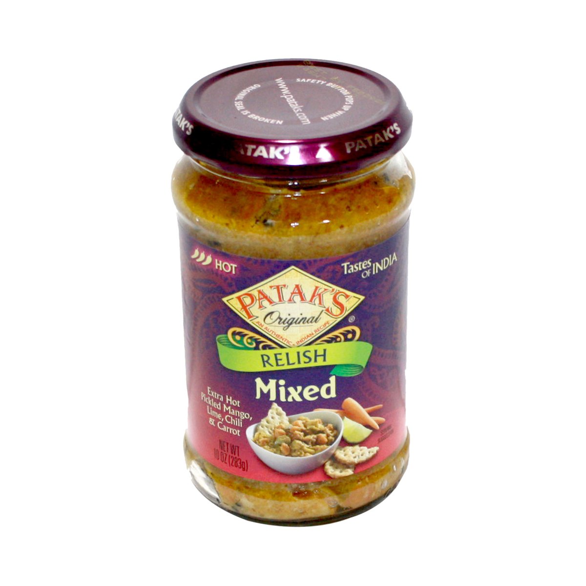 PATAK HOT MIXED PICKLE 10OZ - Image 1