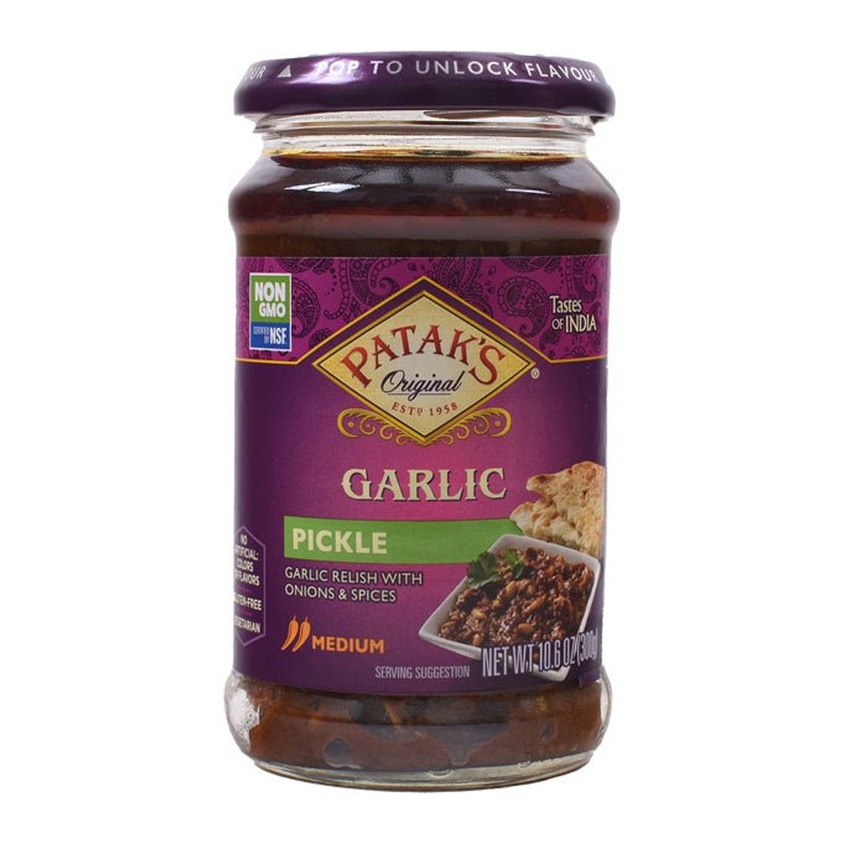 PATAK GARLIC PICKLE MEDIUM 10OZ - Image 1