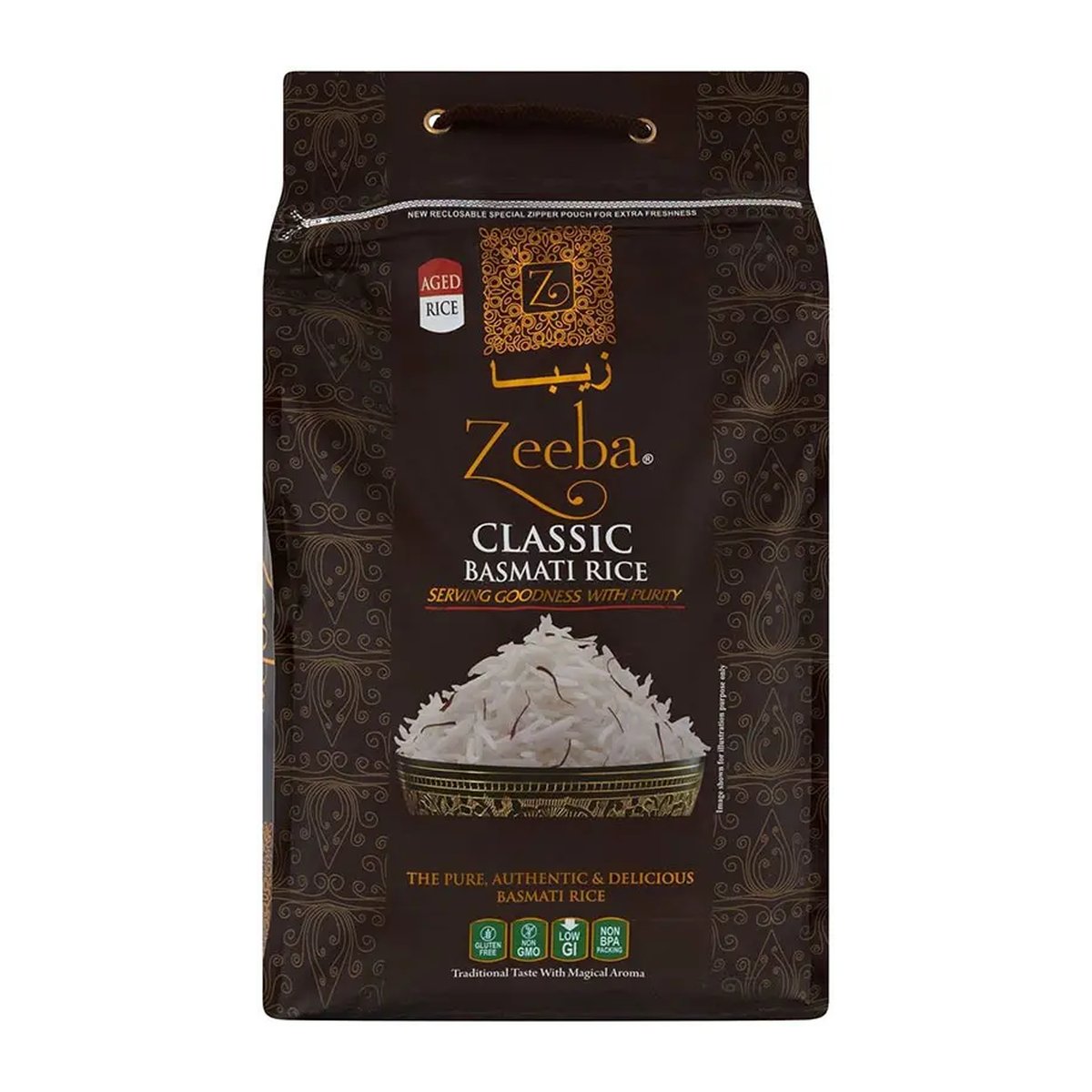 ZEEBA CLASSIC BASMATI RICE 10LB - Image 1